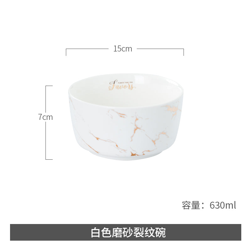 Ceramic Light Luxury Good-looking Creative 2-Person Bowl