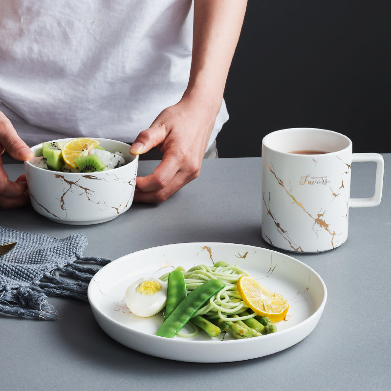 Ceramic Light Luxury Good-looking Creative 2-Person Bowl