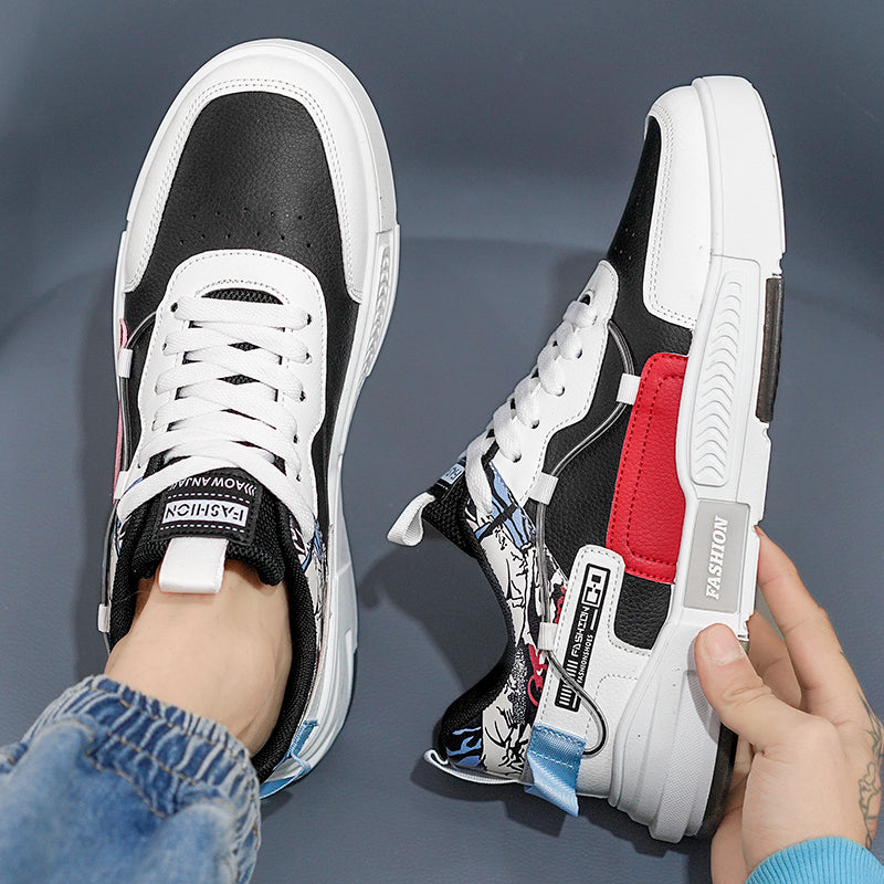Small White Summer All-Match Casual Youth Leather Men's Shoes