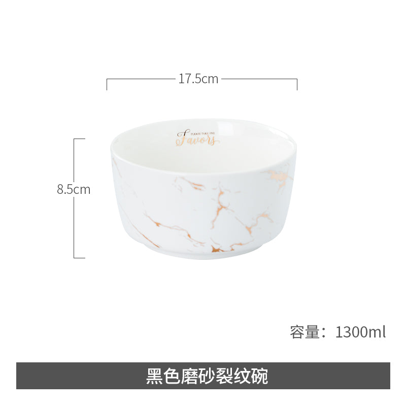 Ceramic Light Luxury Good-looking Creative 2-Person Bowl