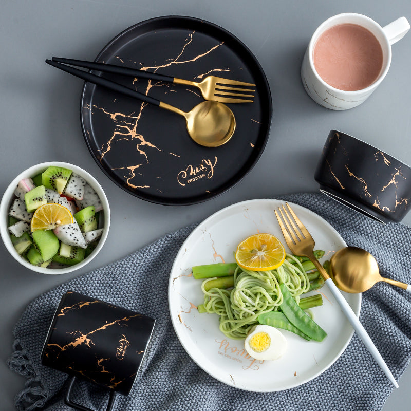 Ceramic Light Luxury Good-looking Creative 2-Person Bowl