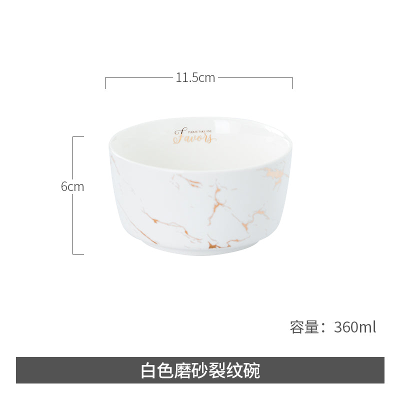 Ceramic Light Luxury Good-looking Creative 2-Person Bowl