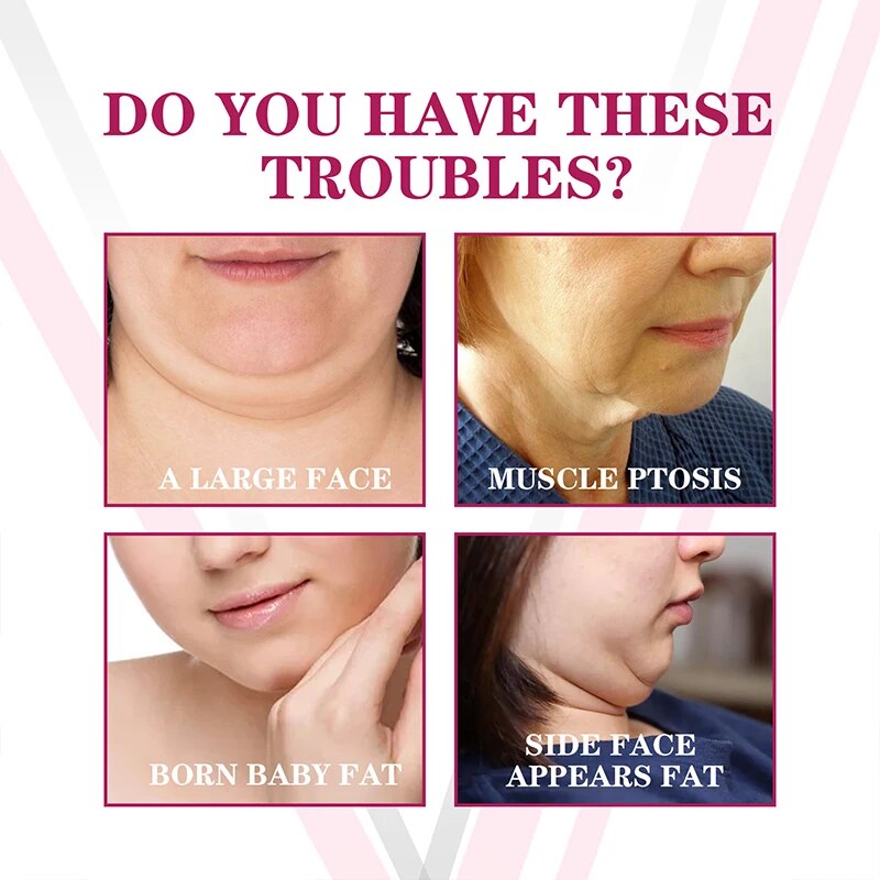 V-Shape Face Slimming Cream Remove Double Chin Firming Lifting Face Line Fat Burning Anti Aging Beauty Massage Care Products