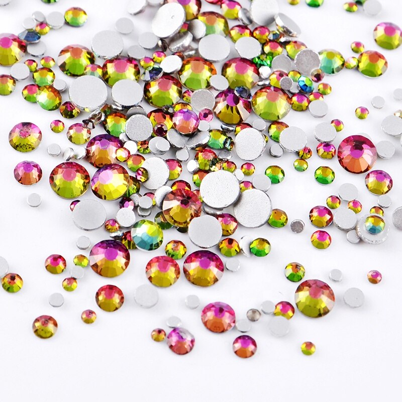 2020 New 1 Pack Flatback 3D Glass Swarovsky DIY Nails Rhinestones Art Decoration Shiny Crystal Stones Gems Manicure