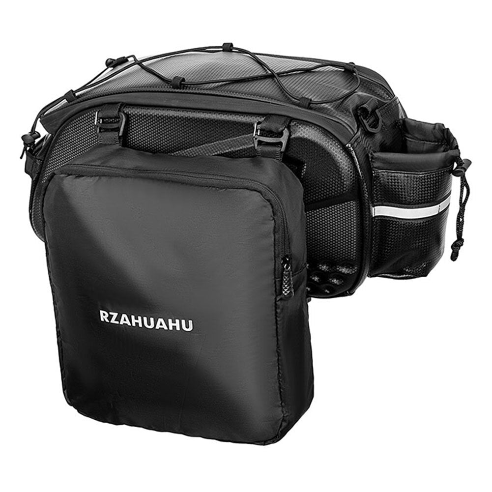 RZAHUAHU Bicycle Trunk Bag Large Capacity Multifunctional Cycling Mountain Bike Saddle Rear Rack Luggage Carrier Tail Seat Bag