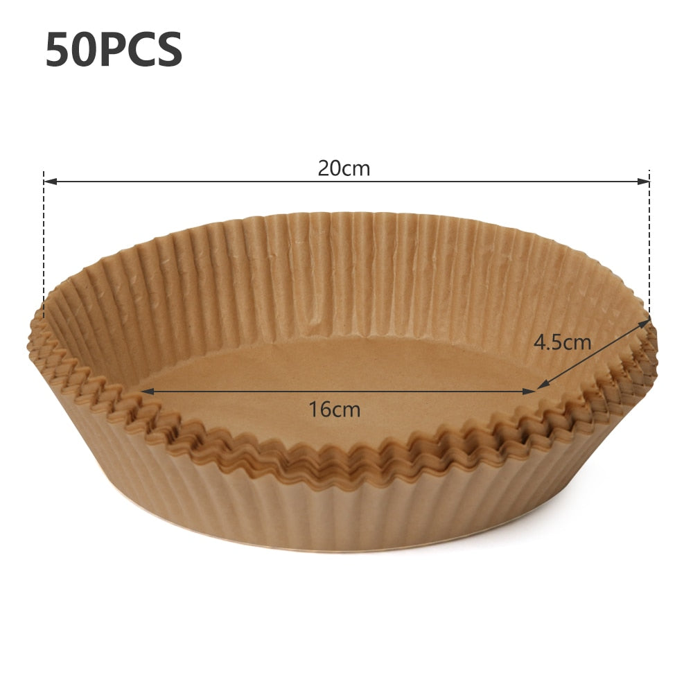 Air Fryer Silicone Nonstick Pans Airfryer Accessories Reusable Baking Dishes Baking Basket Baking Tool Tray Silicone Pad Pan