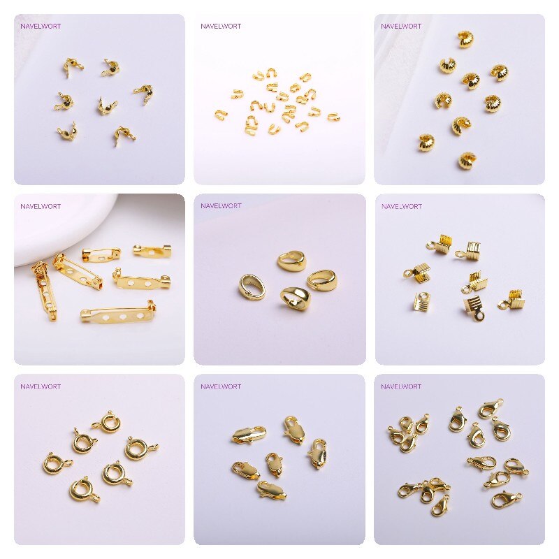 1mm Box Chain Bracelet Component With Silicone Insert Beads,14K Gold Plating Box Chain For Bracelet Making Accessories Wholesale