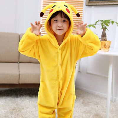 Unicorn Pajamas Onesie Kids Kigurumi Pyjama Panda Licorne Stitch Pijama Boy Girl Flannel Pajama Christmas Party Cosplay Clothes