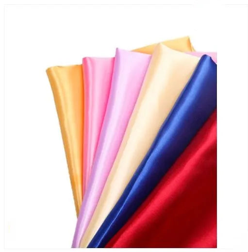 Satin Fabric Eight-heddle Imitation Silk Cloth 17 Colors Gift Box Lining Background Cloth Handmade DIY Accessories