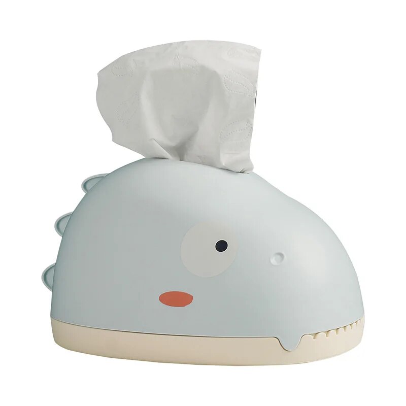 Dinosaur Plastic Tissue Box Wet Tissue Holder Baby Wipes Paper Storage Box Paper Towel Organizer Napkin Dispenser Kitchen Supply