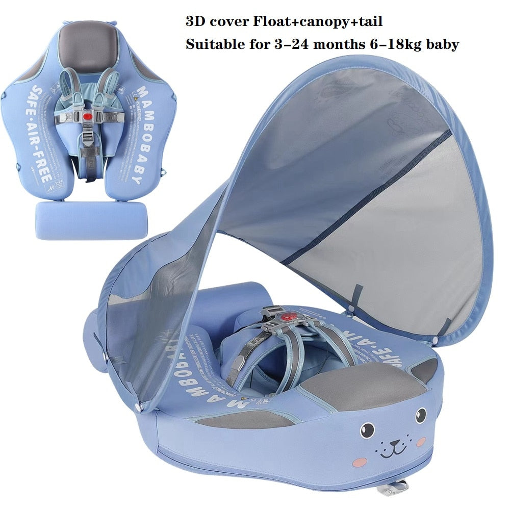 Mambobaby Baby Float Waist Swimming Rings Toddler Non-Inflatable Buoy Swim Trainer Lying Swim Ring Pool Floats Accessories Toys
