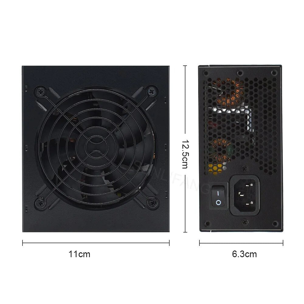 JULONGFENGBAO SFX Micro 400W 600W PSU 80Plus Bronze 110-230V High Efficiency Computer Power Supply Active PC Full Module