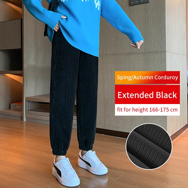 Joggers Women Warm Winter Plush Thick Corduroy Pants Traf Female Casual Korean Style Sweatpants Harajuku Loose Harem Trousers