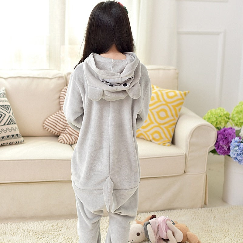 Unicorn Pajamas Onesie Kids Kigurumi Pyjama Panda Licorne Stitch Pijama Boy Girl Flannel Pajama Christmas Party Cosplay Clothes