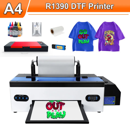 A3 DTF T-Shirt Printer Machine A3 R1390 Directly To Film Impresora A3 DTF Printer for T shirt Clothes Printing Machine DTF A3