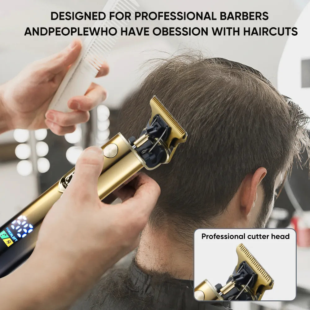2023 T9 Hair Trimmer Barber Hair Clipper Cordless Hair Cutting Machine Beard Trimmer Shaving Machine Men Electric Shaver Razor