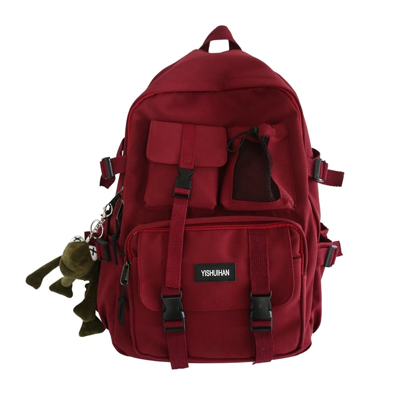 2023 Women School Backpack Black Nylon Bagpack  Female Anti Theft Rucksack Casual Lady Travel Backpacks Korean Back Pack Mochila