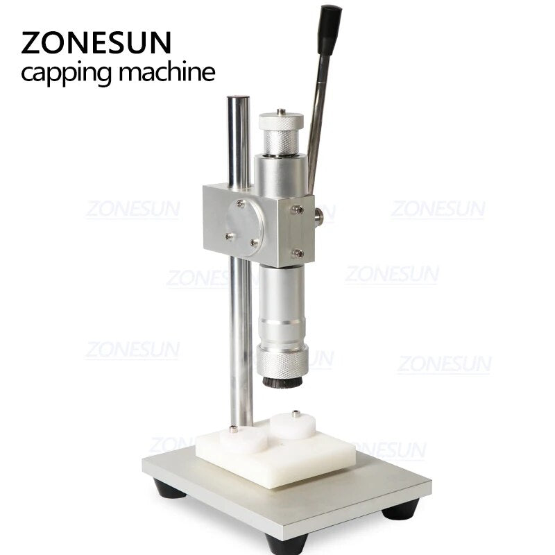 ZONESUN Manual Crimping Machine Perfume Crimper Capper Metal Collar Cap Press Capping Machine Spray Crimper Seals ZS-TYG2