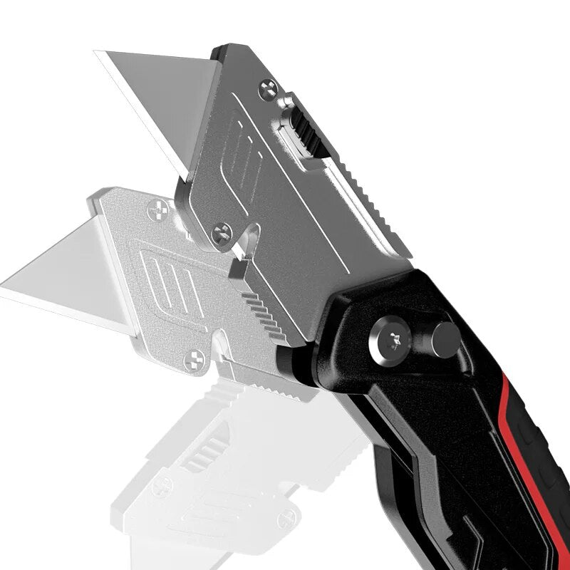 Multifunctional Cutting Knife Heavy-Duty Grade Blade Holder Industrial Utility Folding Electrician Telescopic Knife