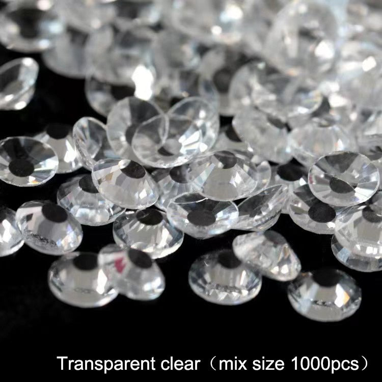 2020 New 1 Pack Flatback 3D Glass Swarovsky DIY Nails Rhinestones Art Decoration Shiny Crystal Stones Gems Manicure