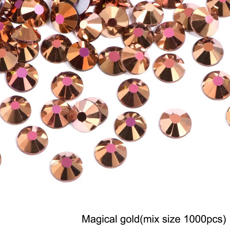2020 New 1 Pack Flatback 3D Glass Swarovsky DIY Nails Rhinestones Art Decoration Shiny Crystal Stones Gems Manicure