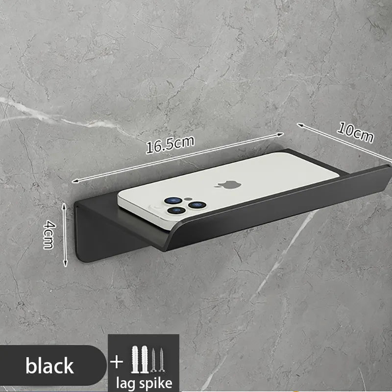 Bathroom Paper Towel Rack Bathroom Shelf Toilet Paper Roll Paper Put Phone Hanging Rack Wall-mounted Kitchen Storage Wall Shelf