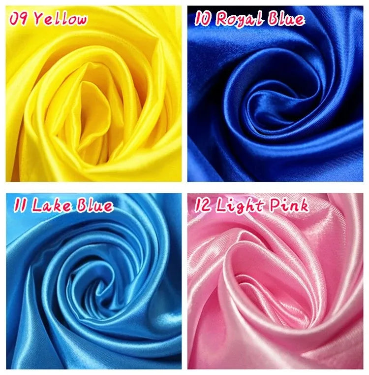 Satin Fabric Eight-heddle Imitation Silk Cloth 17 Colors Gift Box Lining Background Cloth Handmade DIY Accessories