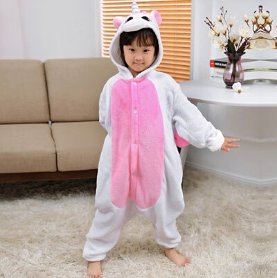 Unicorn Pajamas Onesie Kids Kigurumi Pyjama Panda Licorne Stitch Pijama Boy Girl Flannel Pajama Christmas Party Cosplay Clothes