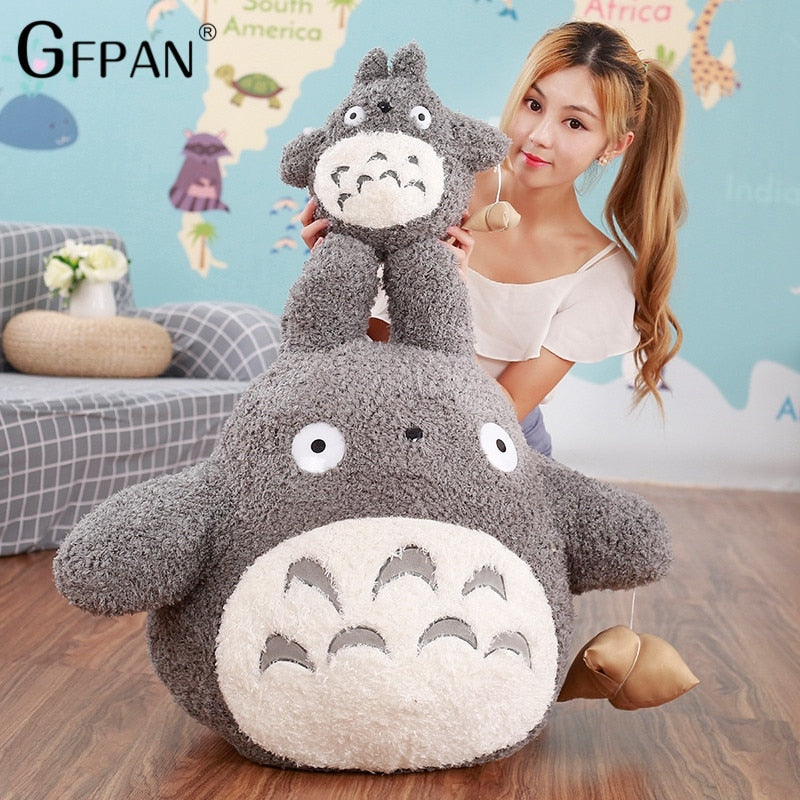 20-60cm Big Size Funny Totoro Plush Toys Famous Cartoon Totoro Soft Plush Stuffed Animal Cushion Doll Creative Gift For Children