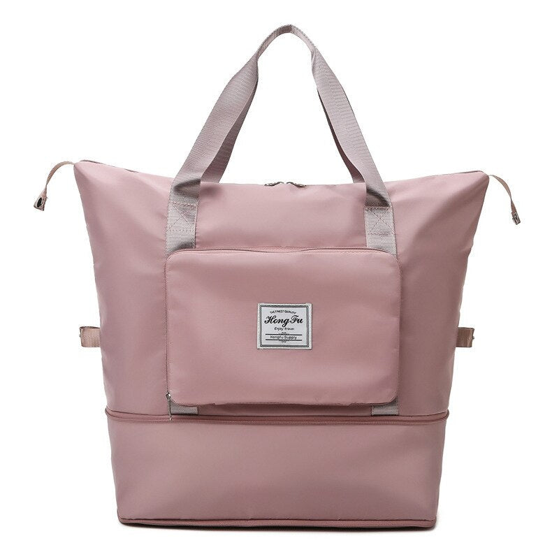 Foldable Large Capacity Storage Folding Bag Travel Bags Tote Carry On Luggage Handbag Waterproof Duffel Women Shoulder Bags