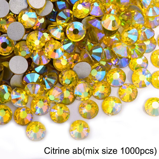 2020 New 1 Pack Flatback 3D Glass Swarovsky DIY Nails Rhinestones Art Decoration Shiny Crystal Stones Gems Manicure