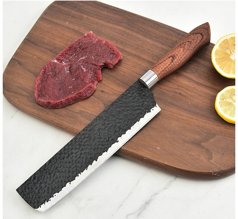 8"Chef Knife Stainless Steel Kitchen Knives Set Professional Forged  Knife Sets Scissors For Kitchen With High-quality Gift Box