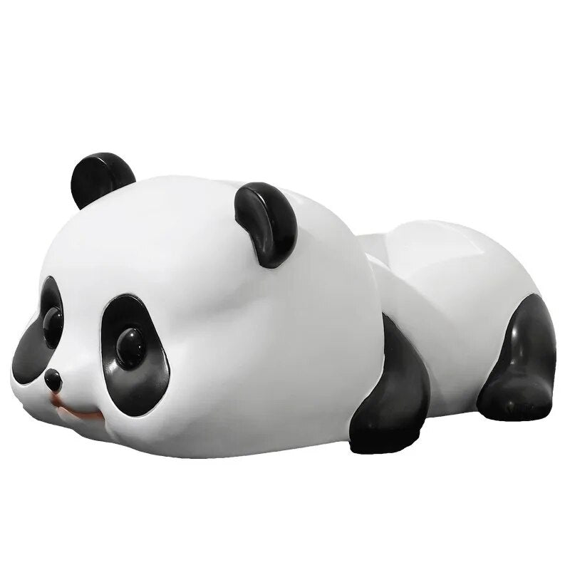 IHOME Ins Creative Panda Paper Towel Box Decoration Key Storage Living Room Table Surface Home Decoration Nordic Lovely New 2023