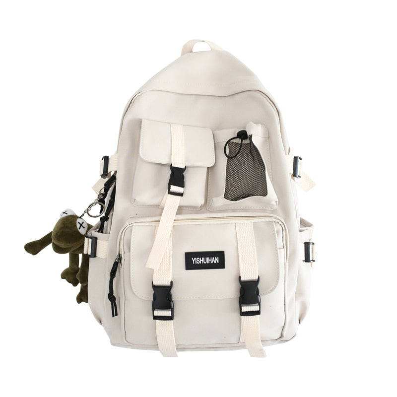 2023 Women School Backpack Black Nylon Bagpack  Female Anti Theft Rucksack Casual Lady Travel Backpacks Korean Back Pack Mochila