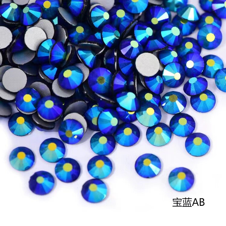 2020 New 1 Pack Flatback 3D Glass Swarovsky DIY Nails Rhinestones Art Decoration Shiny Crystal Stones Gems Manicure