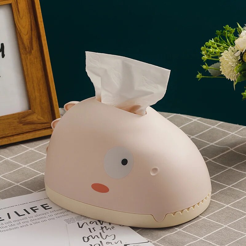 Dinosaur Plastic Tissue Box Wet Tissue Holder Baby Wipes Paper Storage Box Paper Towel Organizer Napkin Dispenser Kitchen Supply
