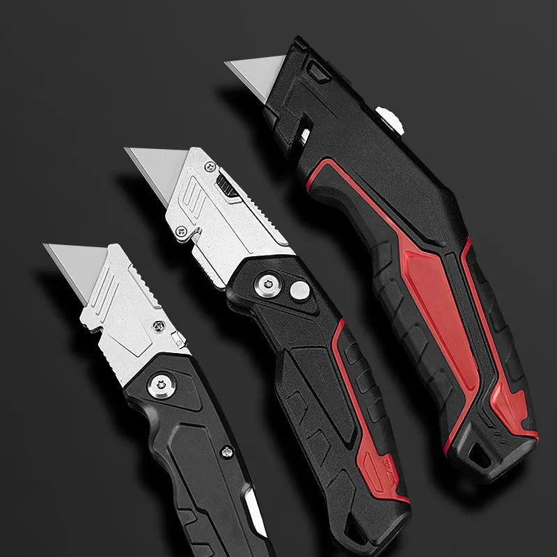 Multifunctional Cutting Knife Heavy-Duty Grade Blade Holder Industrial Utility Folding Electrician Telescopic Knife
