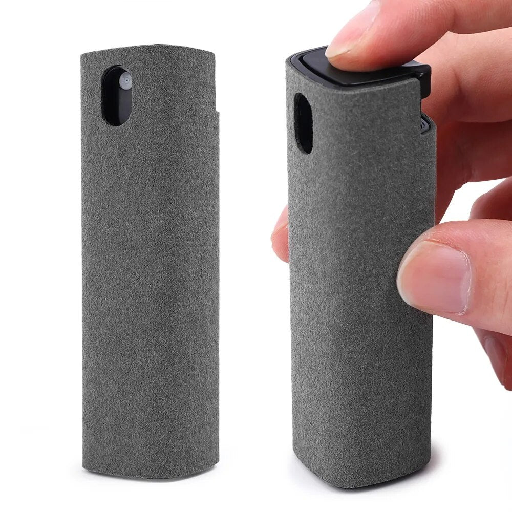 2 In1 Portable Cleaner Spray Bottle For Phone Laptop PC Tablet Camera Screen Universal Multifunction Dust Removal Clean Set