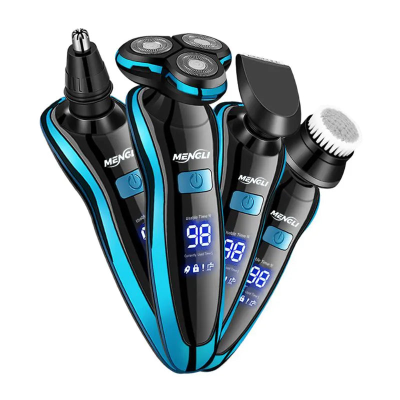 Fast Shipping Electric Razor Electric Shaver Hair Cutting Shaving Machine for Men Clipper Rotary Beard Trimmer 100% Waterproof