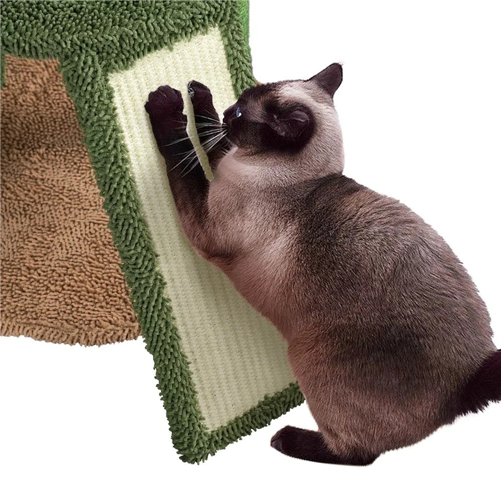 42" H Cactus Cat Tree Tower with Natural Sisal Scratching Posts,Green &amp; Brown,Cat Supplies,So That Cats Can Play Happily At Home
