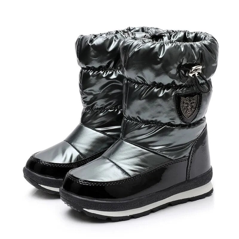 Children Snow Boots Winter Plus Velvet Warm Cotton Shoes Parent-child Boots Unisex Baby Wool Boots Kid Shoes