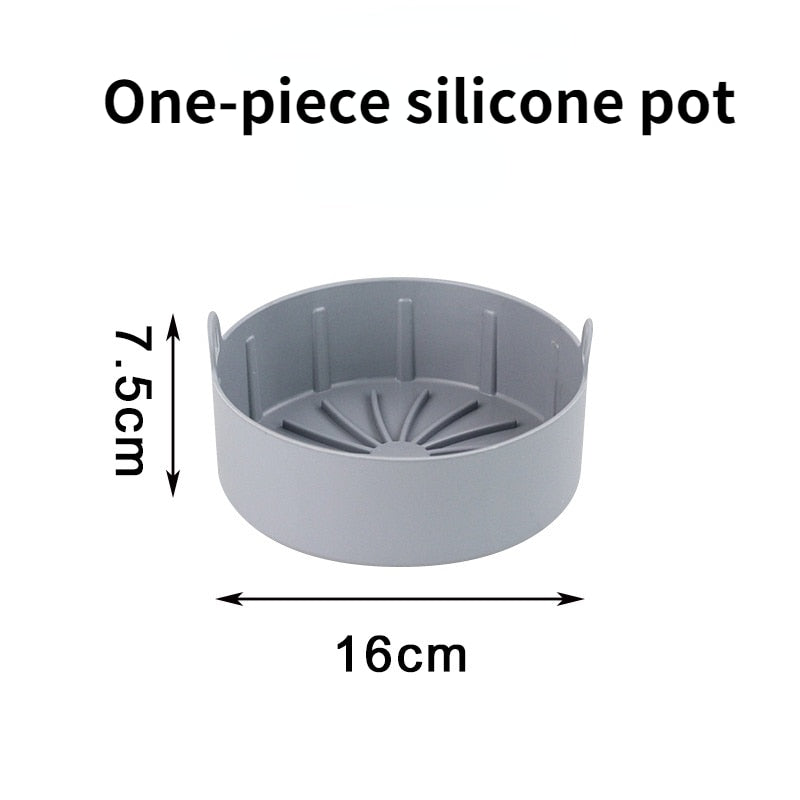 Air Fryer Silicone Nonstick Pans Airfryer Accessories Reusable Baking Dishes Baking Basket Baking Tool Tray Silicone Pad Pan