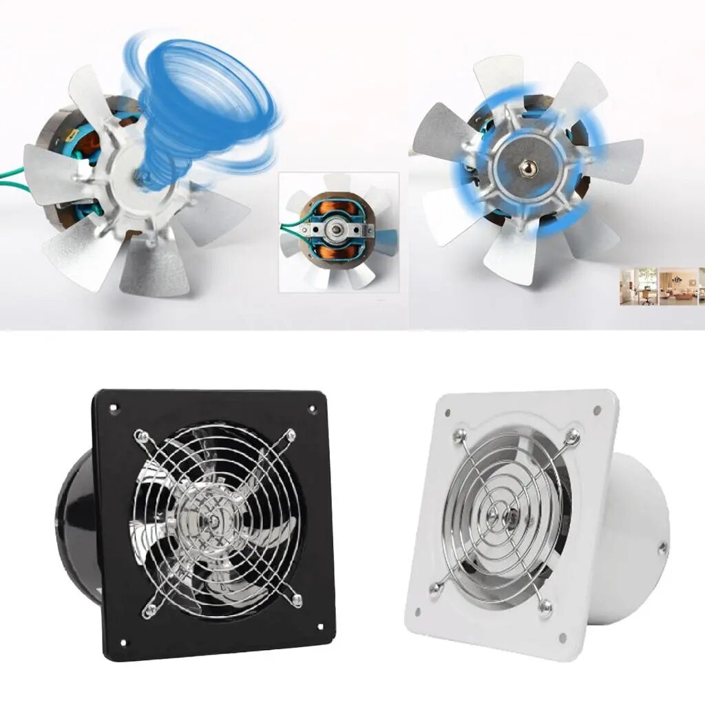 6 inch 150mm 40W Inline Pipe Fan Ventilation Exhaust Air Blower