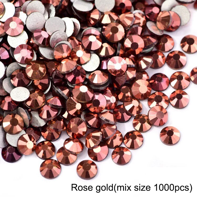 2020 New 1 Pack Flatback 3D Glass Swarovsky DIY Nails Rhinestones Art Decoration Shiny Crystal Stones Gems Manicure