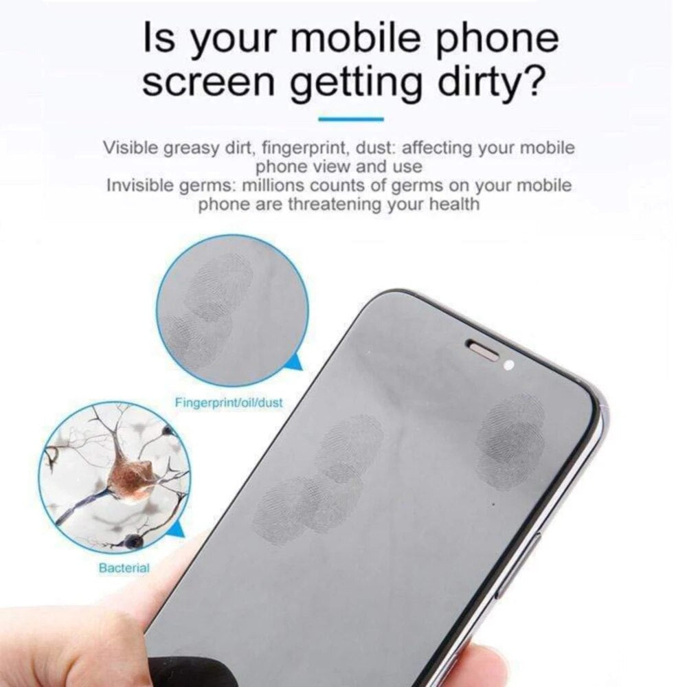 2 In 1 Phone Screen Cleaner Spray Dust Removal Microfiber Cloth Cleaning Artifact Computer Tablet Screen Cleaning Spray Bottle