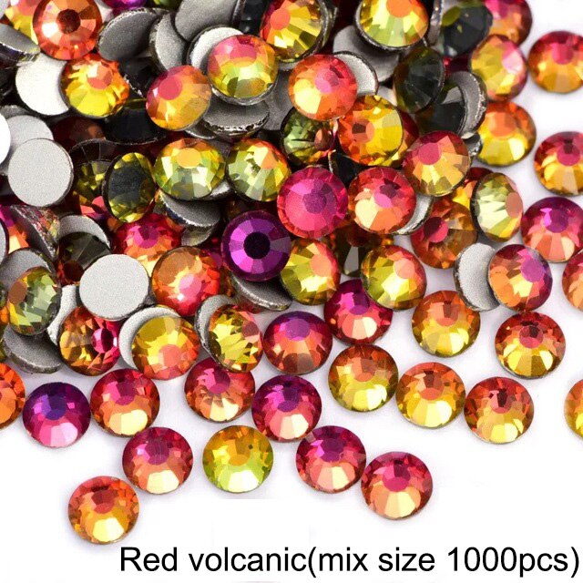 2020 New 1 Pack Flatback 3D Glass Swarovsky DIY Nails Rhinestones Art Decoration Shiny Crystal Stones Gems Manicure