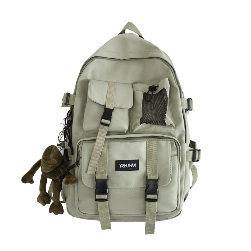 2023 Women School Backpack Black Nylon Bagpack  Female Anti Theft Rucksack Casual Lady Travel Backpacks Korean Back Pack Mochila
