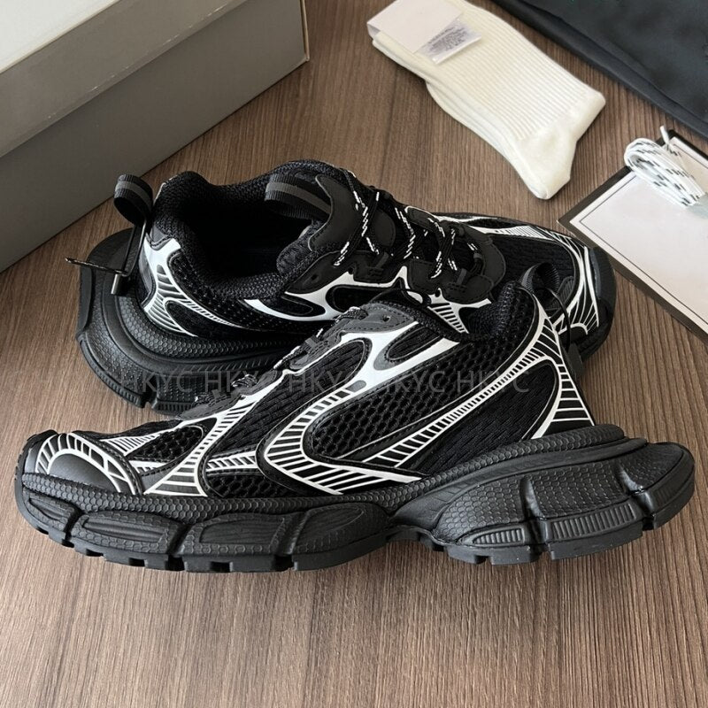 Paris Runner Chunky Phantom Retro Daddy Platform Triple S Mesh Comfortable Nylon Trainers Sneaker Casual Travel Shoes