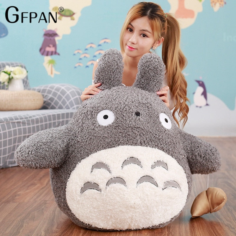 20-60cm Big Size Funny Totoro Plush Toys Famous Cartoon Totoro Soft Plush Stuffed Animal Cushion Doll Creative Gift For Children