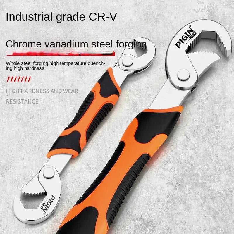 Universal Wrench Tool Set Multi-Functional Universal Open Adjustable Wrench Nipper for Pipe